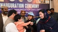 Inauguration of Anti-Polio Campaign in Nawabshah by Bibi Aseefa Bhutto Zardari and Faryal Talpur